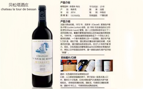 貝桑城堡干紅葡萄酒 Chateau La Tour de Bessan